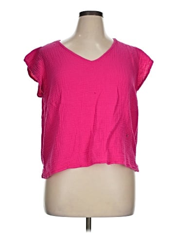 Three Dots Short Sleeve Top (view 1)