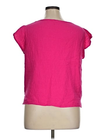 Three Dots Short Sleeve Top (view 2)