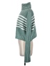 SO 100% Polyester Stripes Green Turtleneck Sweater Size S - photo 5