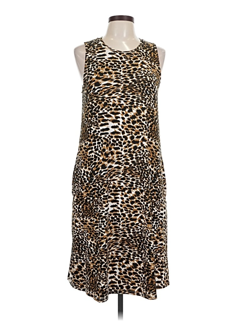 Pre-owned Lularoe Cocktail Dress In Brown