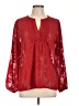 Maurices Red Long Sleeve Blouse Size L - photo 1