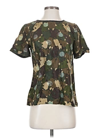 Marc by Marc Jacobs Short Sleeve Silk Top (view 1)