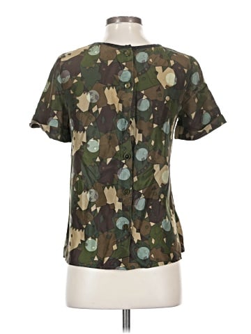 Marc by Marc Jacobs Short Sleeve Silk Top (view 2)