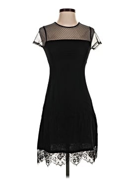satin black lace dress Petite Plume Women's Silk Lace Slip Dress in Black S