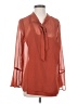 I.N. Studio 100% Polyester Orange Long Sleeve Blouse Size S - photo 1