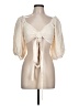 Minkpink Ivory 3/4 Sleeve Blouse Size L - photo 1