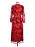 Bebe 100% Polyester Red Casual Dress Size L - photo 2