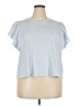 Old Navy 100% Cotton Blue Short Sleeve Top Size XXL - photo 1