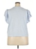 Old Navy 100% Cotton Blue Short Sleeve Top Size XXL - photo 2