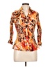 Sioni 100% Polyester Multi Color Orange 3/4 Sleeve Blouse Size L - photo 1