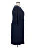 Eliza J Solid Blue Casual Dress Size 18 - photo 4