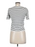 Things Between 100% Viscose Stripes Ivory Short Sleeve Turtleneck Size M - photo 2