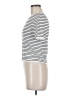 Things Between 100% Viscose Stripes Ivory Short Sleeve Turtleneck Size M - photo 5