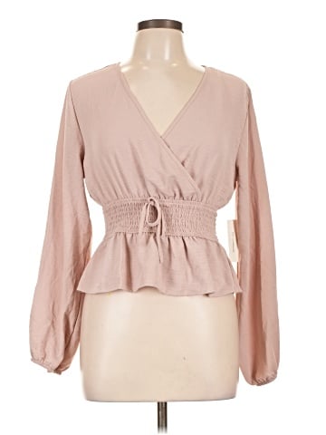 No Comment Long Sleeve Blouse (view 1)