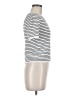 Things Between 100% Viscose Stripes Ivory Short Sleeve Turtleneck Size M - photo 4
