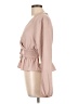 No Comment 100% Polyester Tan Long Sleeve Blouse Size L - photo 5