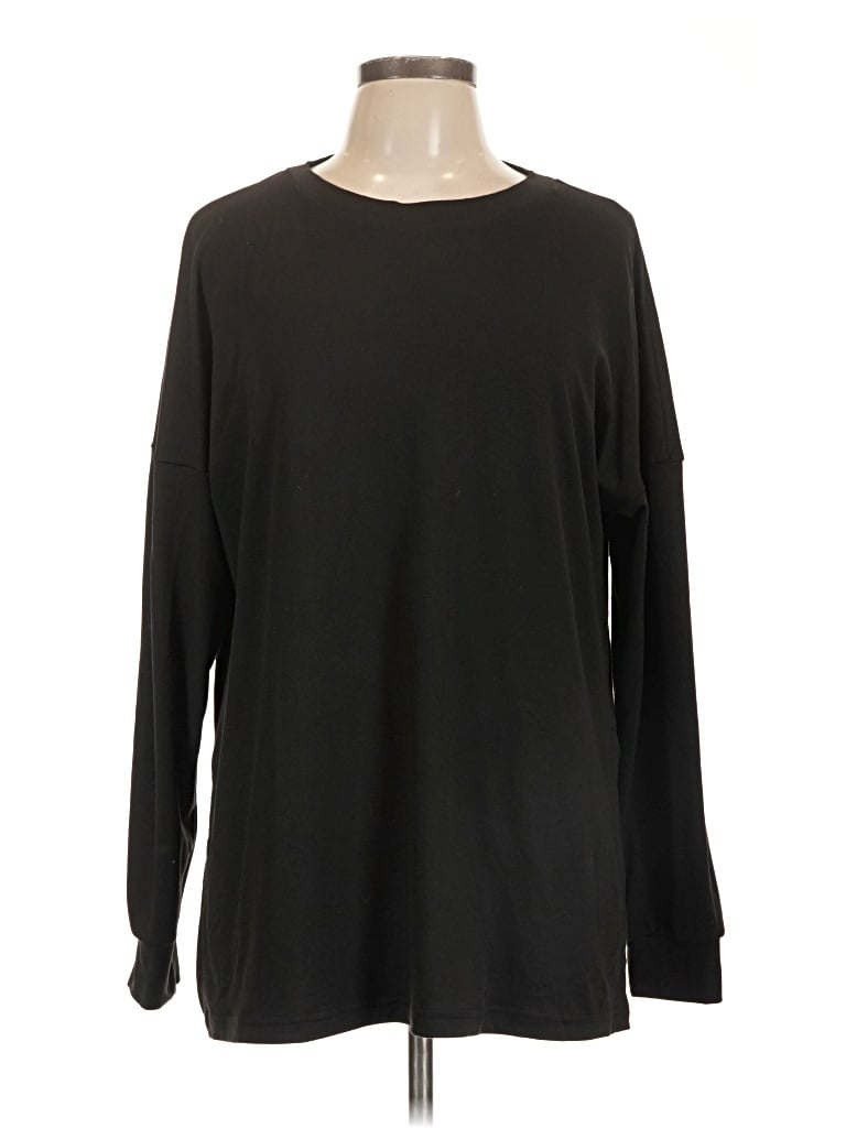 Pre-owned Ekouaer Long Sleeve T-shirt In Black