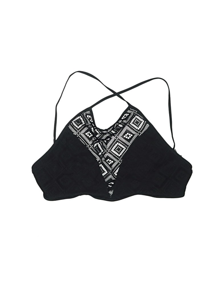 Pre-owned Aerie Swimsuit Top Black Swimwear