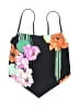 Sunshine 79 Floral Black Swimsuit Top Size S (estimated) - photo 1