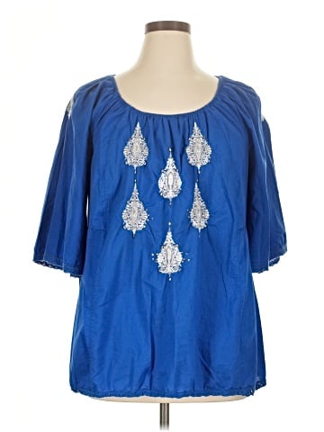 Style&Co Short Sleeve Blouse (view 1)