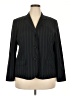 Worthington Stripes Black Blazer Size 18w - photo 1