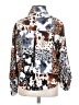 Moon Orchid 100% Polyester Animal Print Brown Long Sleeve Blouse Size XS - photo 2