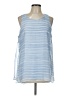 Vince Camuto 100% Polyester Blue Sleeveless Blouse Size L - photo 1