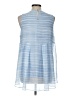 Vince Camuto 100% Polyester Blue Sleeveless Blouse Size L - photo 2