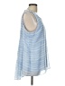 Vince Camuto 100% Polyester Blue Sleeveless Blouse Size L - photo 4