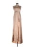 FAERIESTY Metallic Tan Cocktail Dress Size L - photo 1