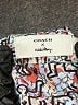 Coach 100% Leather Print White Leather Jacket Size 8 - photo 6