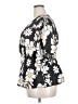 Torrid Floral Black Short Sleeve Blouse Size 2X Plus (2) - photo 5