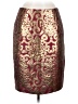 Sunny Leigh 100% Polyester Paisley Burgundy Formal Skirt Size 6 - photo 1