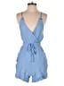 Silver Wishes Solid Blue Romper Size 8 - photo 1