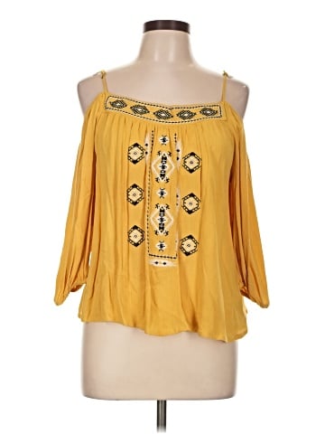 Bleuh Ciel 3/4 Sleeve Blouse (view 1)