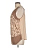 Bellatrix 100% Polyester Tan Sleeveless Blouse Size L - photo 5
