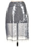 Unbranded 100% Polyester Metallic Silver Formal Skirt Size S - photo 2