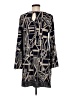 Papillon 100% Polyester Graphic Black Casual Dress Size M - photo 2