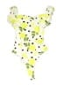 Shein Yellow White Bodysuit Size XS - photo 1