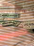 Eddie Bauer 100% Cotton Stripes Orange 3/4 Sleeve Button-Down Shirt Size L - photo 6