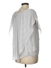 Rafaella Silver Short Sleeve Blouse Size L - photo 2