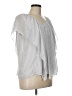 Rafaella Silver Short Sleeve Blouse Size L - photo 4