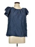 Alfani Blue Short Sleeve Blouse Size 14 - photo 1