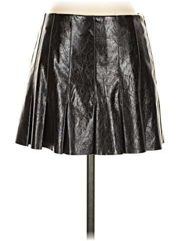 MNG Faux Leather Skirt (view 1)