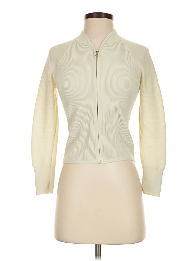 Pre-owned Lululemon Athletica Cardigan Sweater In Ivory