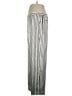 Theory 100% Silk Stripes Silver Silk Pants Size 16 - photo 5