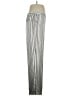 Theory 100% Silk Stripes Silver Silk Pants Size 16 - photo 4