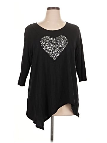 Lane Bryant 3/4 Sleeve T-Shirt (view 1)