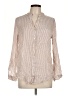 Love Tree 100% Rayon Stripes Tan Long Sleeve Button-Down Shirt Size L - photo 1
