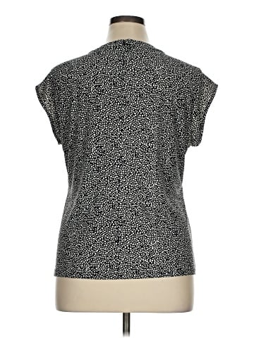 Karl Lagerfeld Paris Short Sleeve Blouse (view 2)